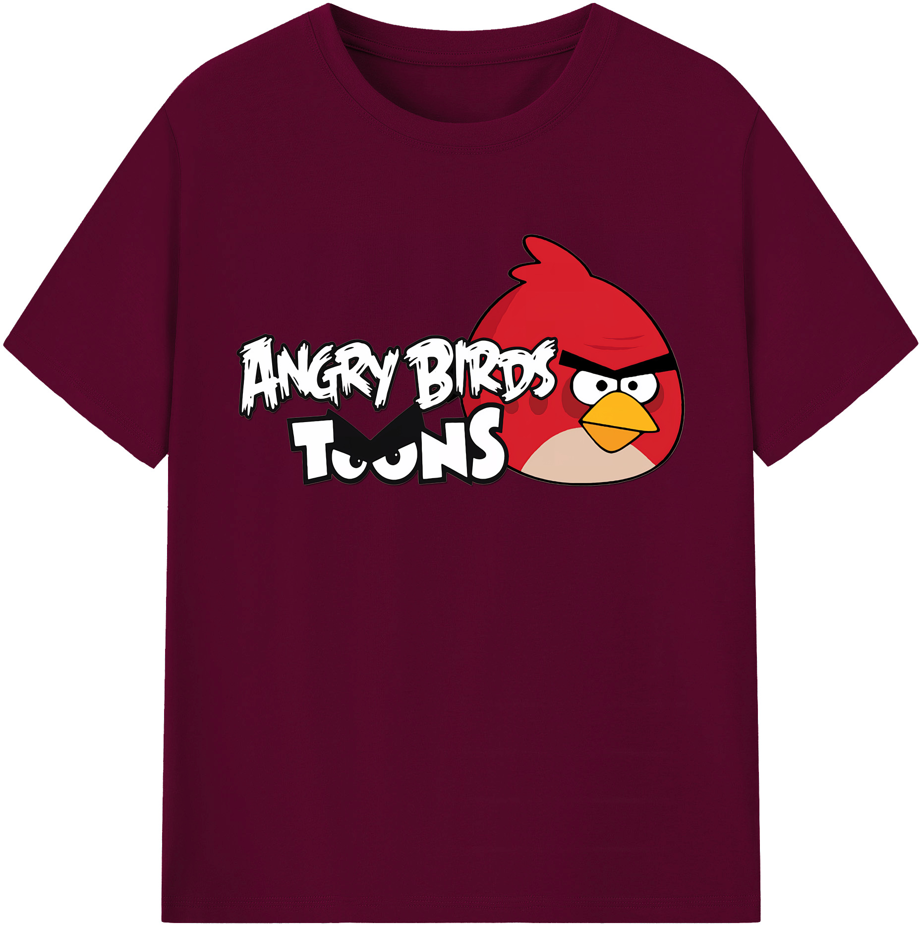 （画像用） Angry Birds アングリーバード レディースカジュアルプリントTシャツ（綿100％）